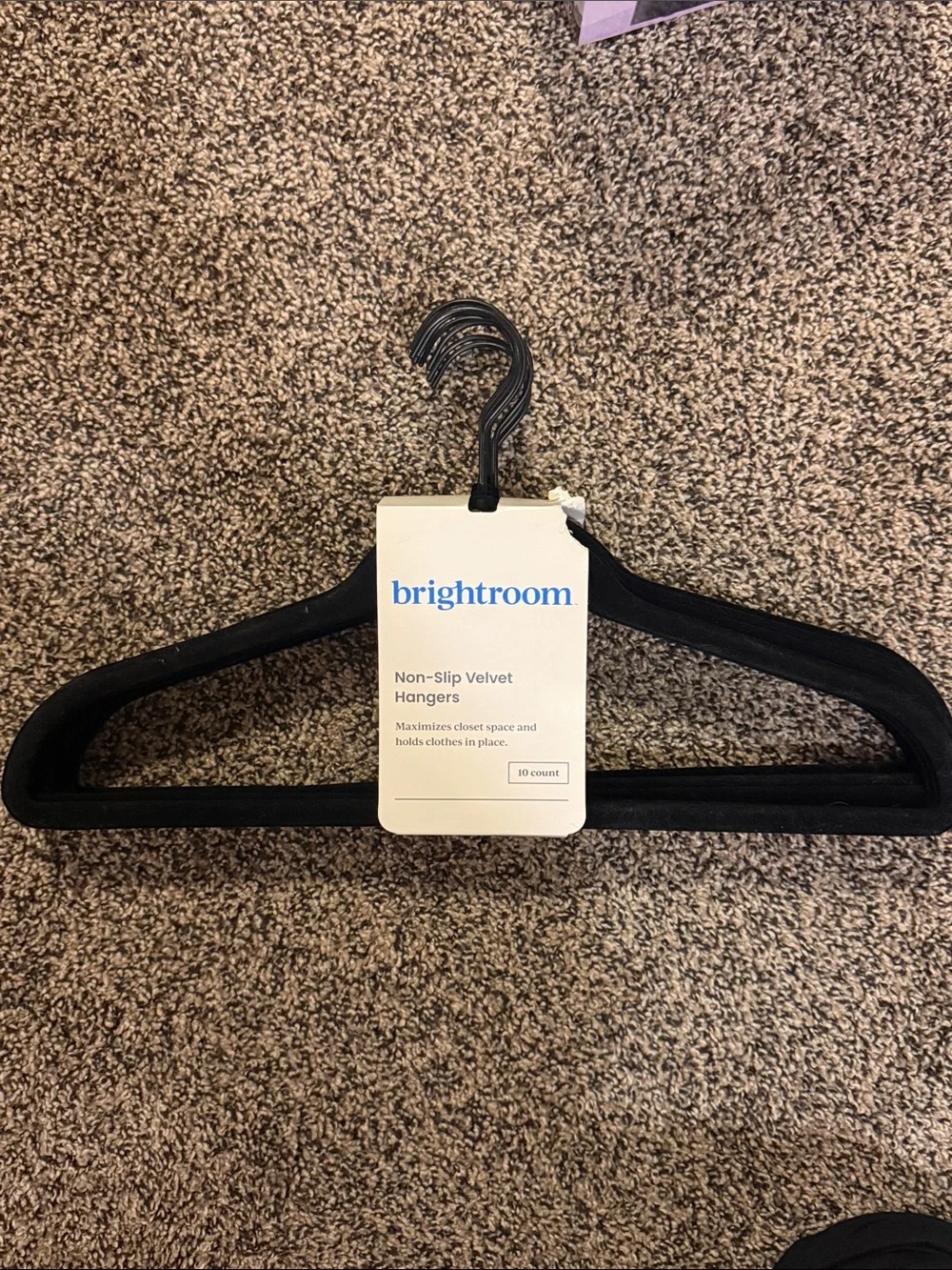 Black Non-Slip Velvet Hangers